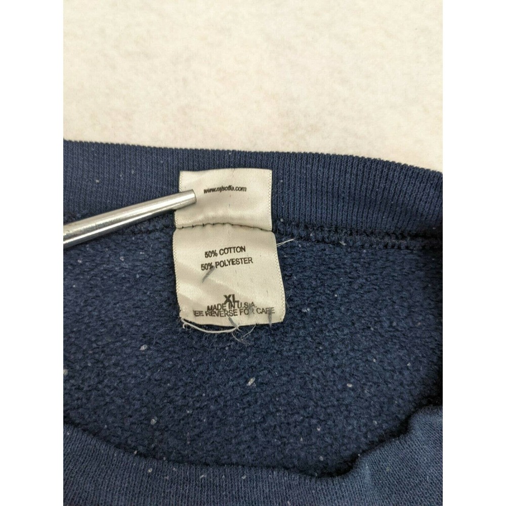 Union Pride Laborers Crewneck Sweatshirt XL Extra Large USA Made Navy Blue - Picture 7 of 8